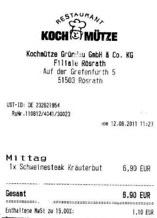 mdsh Hffner Kochmtze Restaurant